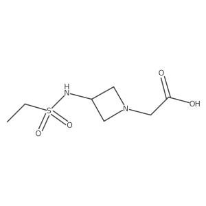 3-[(ethylsulfonyl)amino]-1-Azetidineacetic acid结构式