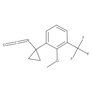 1-(1-Isocyanatocyclopropyl)-2-methoxy-3-(trifluoromethyl)benzene结构式