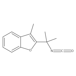 2-(2-Isocyanatopropan-2-yl)-3-methyl-1-benzofuran结构式