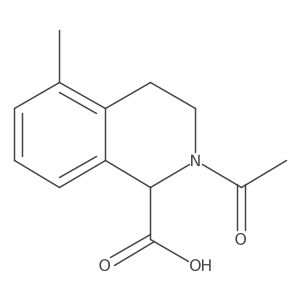 2-Acetyl-5-methyl-1,2,3,4-tetrahydroisoquinoline-1-carboxylic acid Structure
