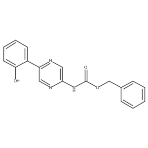 benzyl N-[5-(2-hydroxyphenyl)pyrazin-2-yl]carbamate Structure