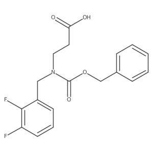 3-{[(Benzyloxy)carbonyl][(2,3-difluorophenyl)methyl]amino}propanoic acid结构式