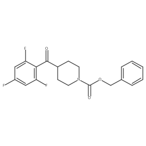 Benzyl 4-(2,4,6-trifluorobenzoyl)piperidine-1-carboxylate结构式