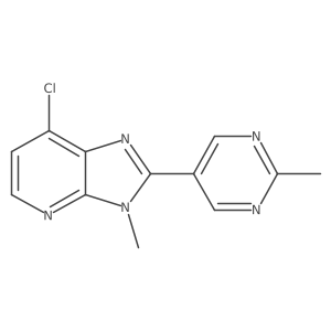 7-Chloro-3-methyl-2-(2-methylpyrimidin-5-YL)-3H-imidazo[4,5-B]pyridine结构式