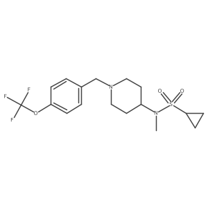 N-methyl-N-(1-{[4-(trifluoromethoxy)phenyl]methyl}piperidin-4-yl)cyclopropanesulfonamide Structure
