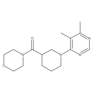 4-[1-(5,6-Dimethylpyrimidin-4-yl)piperidine-3-carbonyl]morpholine Structure