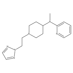 N-methyl-N-{1-[2-(2H-1,2,3-triazol-2-yl)ethyl]piperidin-4-yl}pyridin-2-amine结构式