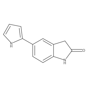 5-(1H-pyrrol-2-yl)-2,3-dihydro-1H-indol-2-one结构式