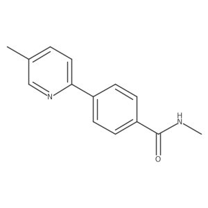 N-Methyl-4-(5-methyl-2-pyridinyl)benzamide Structure