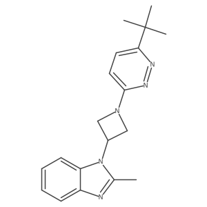 1-[1-(6-tert-butylpyridazin-3-yl)azetidin-3-yl]-2-methyl-1H-1,3-benzodiazole Structure