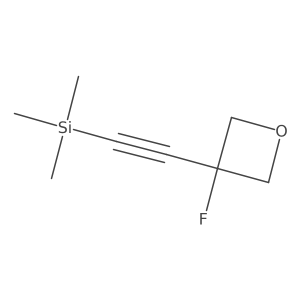 ((3-Fluorooxetan-3-yl)ethynyl)trimethylsilane结构式