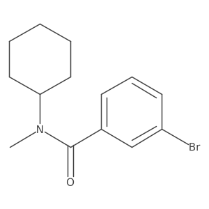 3-bromo-N-cyclohexyl-N-methylbenzamide结构式
