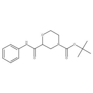 n-Boc-morpholine-2-carboxylic acid phenylamide Structure
