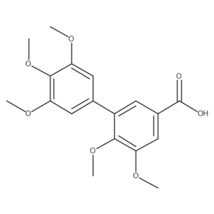 3a(2),4a(2),5,5a(2),6-Pentamethoxy[1,1a(2)-biphenyl]-3-carboxylic acid Structure