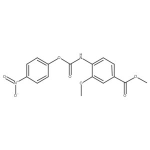 Methyl 3-methoxy-4-{[(4-nitrophenoxy)carbonyl]amino}benzoate结构式