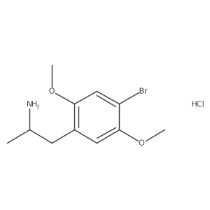 S-(+)-2,5-Dimethoxy-4-bromoamphetamine hydrochloride Structure