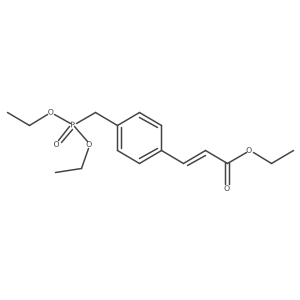 Ethyl 3-[4-[(diethoxyphosphinyl)methyl]phenyl]-2-propenoate Structure