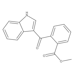 Benzoic acid,2-(1h-indol-3-ylcarbonyl)-,methyl ester Structure