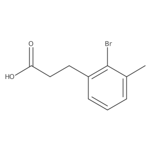 3-(2-Bromo-3-methylphenyl)propanoic acid结构式