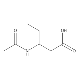 (3S)-3-acetamidopentanoic acid结构式