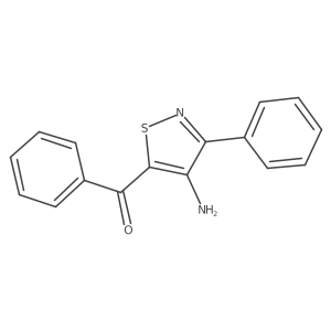 (4-Amino-3-phenyl-5-isothiazolyl)phenylmethanone结构式