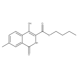 Butyl 4-hydroxy-7-methyl-1-oxo-1,2-dihydroisoquinoline-3-carboxylate Structure