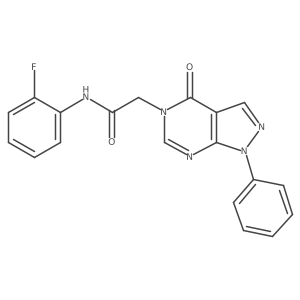 N-(2-fluorophenyl)-2-(4-oxo-1-phenyl-1H-pyrazolo[3,4-d]pyrimidin-5(4H)-yl)acetamide Structure