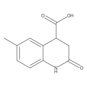 6-Methyl-2-oxo-1,2,3,4-tetrahydroquinoline-4-carboxylic acid Structure