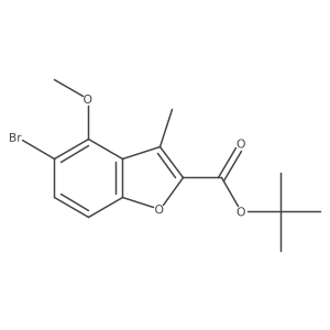 5-Bromo-4-methoxy-3-methyl-benzofuran-2-carboxylic acid tert-butyl ester Structure