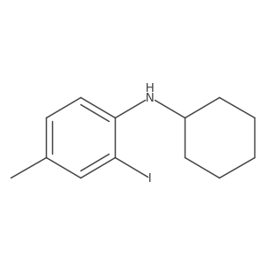 N-Cyclohexyl-2-iodo-4-methylaniline Structure
