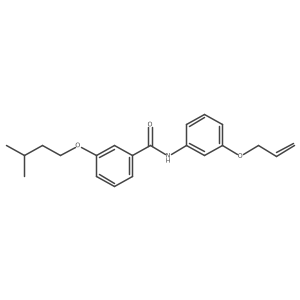 3-(3-Methylbutoxy)-N-[3-(2-propen-1-yloxy)phenyl]benzamide Structure