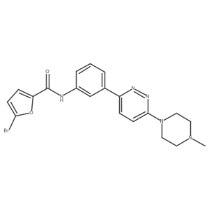 5-bromo-N-(3-(6-(4-methylpiperazin-1-yl)pyridazin-3-yl)phenyl)furan-2-carboxamide Structure