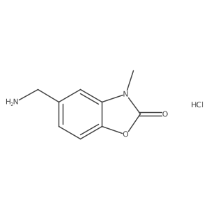 5-(aminomethyl)-3-methylbenzo[d]oxazol-2(3H)-one hydrochloride Structure