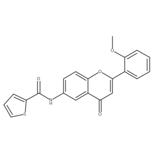N-[2-(2-methoxyphenyl)-4-oxo-4H-chromen-6-yl]thiophene-2-carboxamide Structure