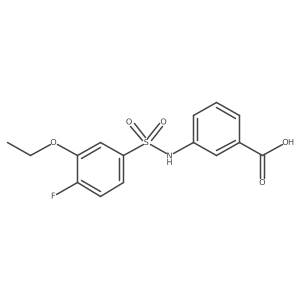 3-{[(3-Ethoxy-4-fluorophenyl)sulfonyl]amino}benzoic acid结构式