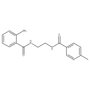N-{2-[(2-aminobenzoyl)amino]ethyl}-6-methylnicotinamide结构式