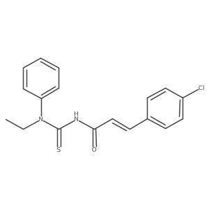 3-(4-Chlorophenyl)-N-[(ethylphenylamino)thioxomethyl]-2-propenamide结构式