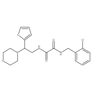 N1-(2-chlorobenzyl)-N2-(2-morpholino-2-(thiophen-2-yl)ethyl)oxalamide Structure