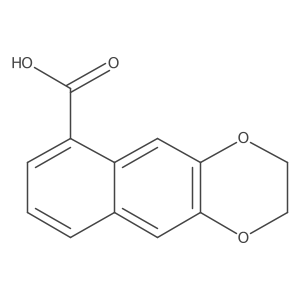 Naphtho[2,3-b]-1,4-dioxin-6-carboxylic acid, 2,3-dihydro- Structure