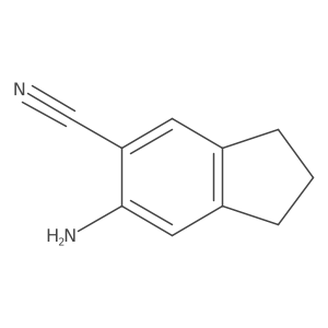 6-amino-2,3-dihydro-1H-indene-5-carbonitrile Structure