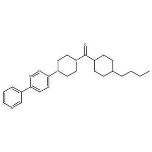 (4-Butylcyclohexyl)(4-(6-(pyridin-3-yl)pyridazin-3-yl)piperazin-1-yl)methanone Structure