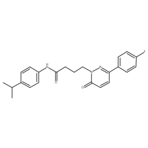 4-(3-(4-fluorophenyl)-6-oxopyridazin-1(6H)-yl)-N-(4-isopropylphenyl)butanamide Structure
