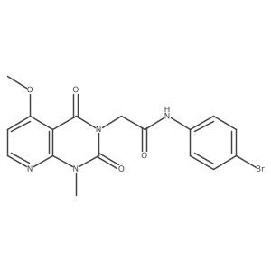 N-(4-bromophenyl)-2-(5-methoxy-1-methyl-2,4-dioxo-1,2-dihydropyrido[2,3-d]pyrimidin-3(4H)-yl)acetamide结构式