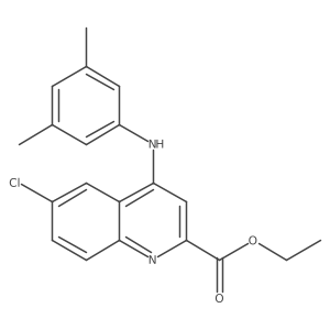 Ethyl 6-chloro-4-[(3,5-dimethylphenyl)amino]quinoline-2-carboxylate Structure
