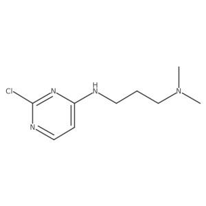 2-chloro-N-[3-(dimethylamino)propyl]pyrimidin-4-amine结构式