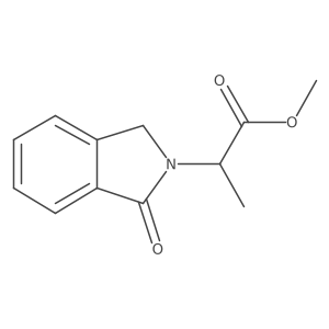 methyl 2-(1-oxo-1,3-dihydro-2H-isoindol-2-yl)propanoate结构式