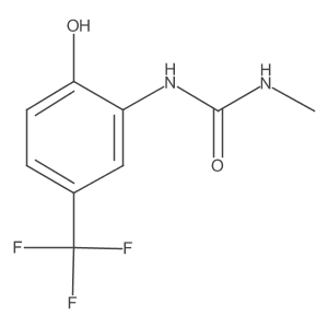 1-[2-Hydroxy-5-(trifluoromethyl)phenyl]-3-methylurea Structure
