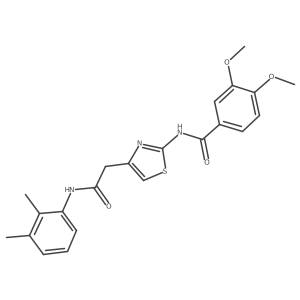 N-(4-(2-((2,3-dimethylphenyl)amino)-2-oxoethyl)thiazol-2-yl)-3,4-dimethoxybenzamide结构式