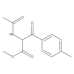 2-Acetylamino-3-oxo-3-p-tolyl-propionic acid methyl ester结构式