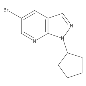 5-bromo-1-cyclopentyl-1H-pyrazolo[3,4-b]pyridine结构式